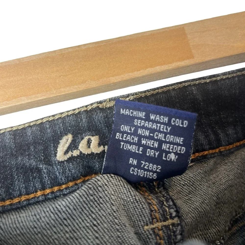Vintage L.A. Blues Jeans‎ Womens 31x31 Sz 12 Straight Leg Dark Wash Denim